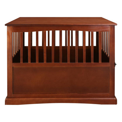 Pet Crate End Table - Walnut