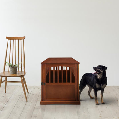 Pet Crate End Table - Walnut