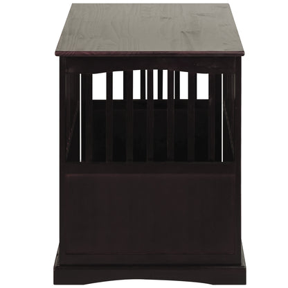 Pet Crate End Table-Espresso