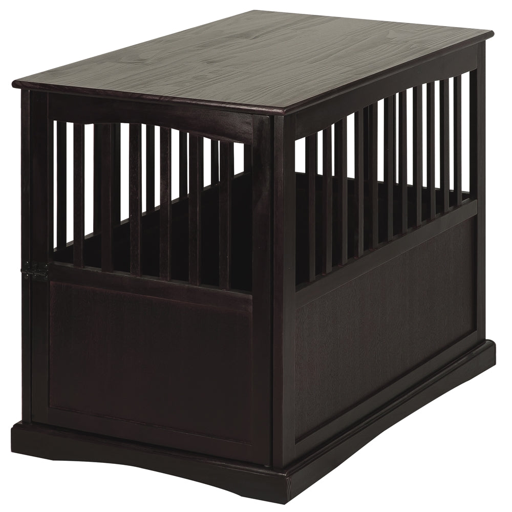 Pet Crate End Table-Espresso