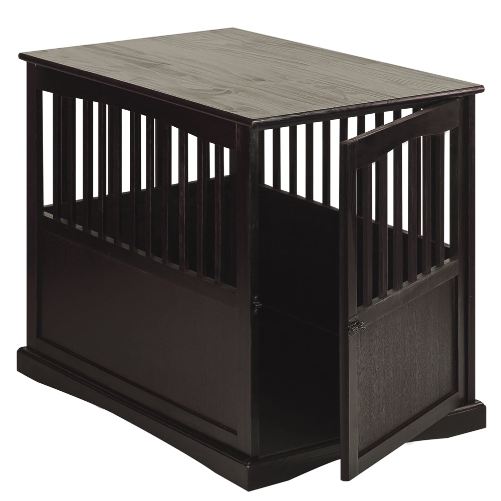 Pet Crate End Table-Espresso