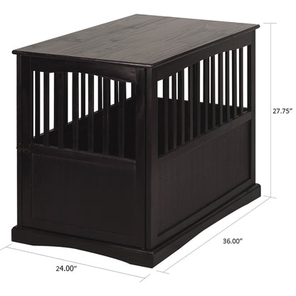 Pet Crate End Table-Espresso