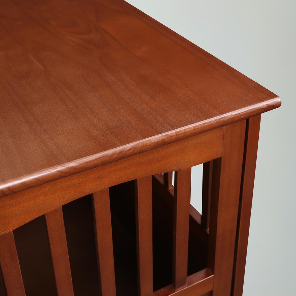 Pet Crate End Table - Walnut