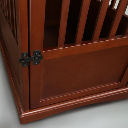 Pet Crate End Table - Walnut