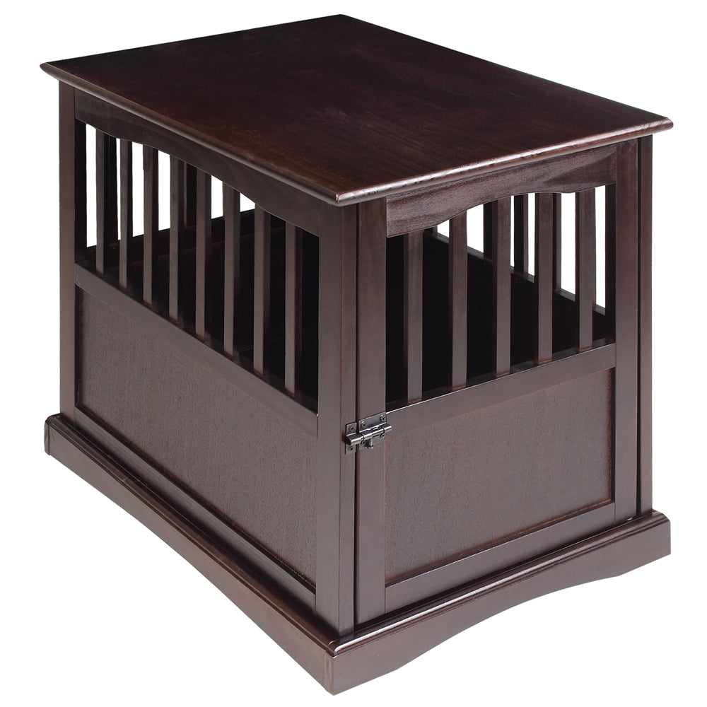 Pet Crate End Table-Espresso