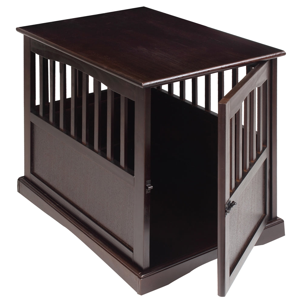 Pet Crate End Table-Espresso