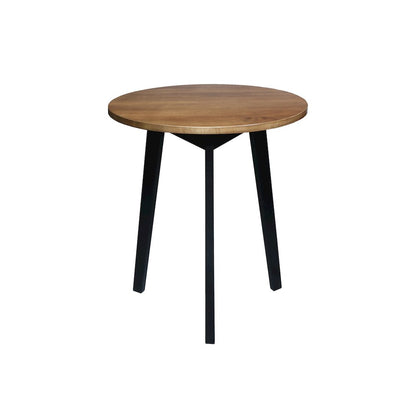 Three-Legged Round Side Modern Table with Solid American Hardwood Top