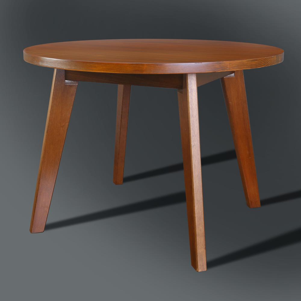 Genuine 24" Round Coffee Table with Solid American Gum - Sweet Oak