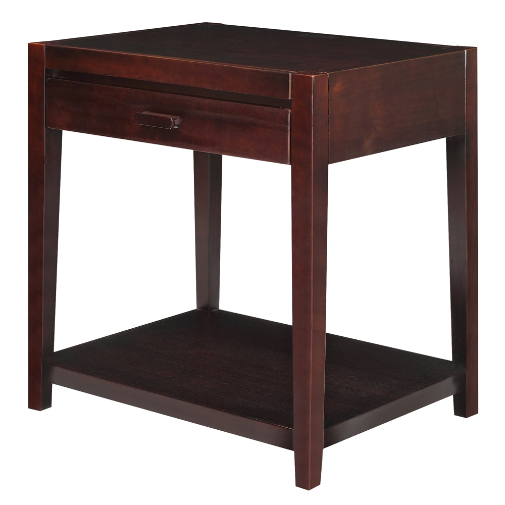 Notre Dame Night Stand with Usb Port-Espresso
