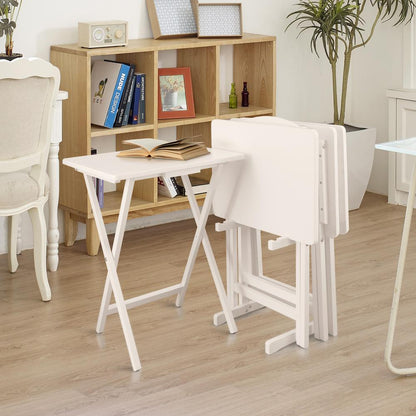 5pcs Tray Table Set - White