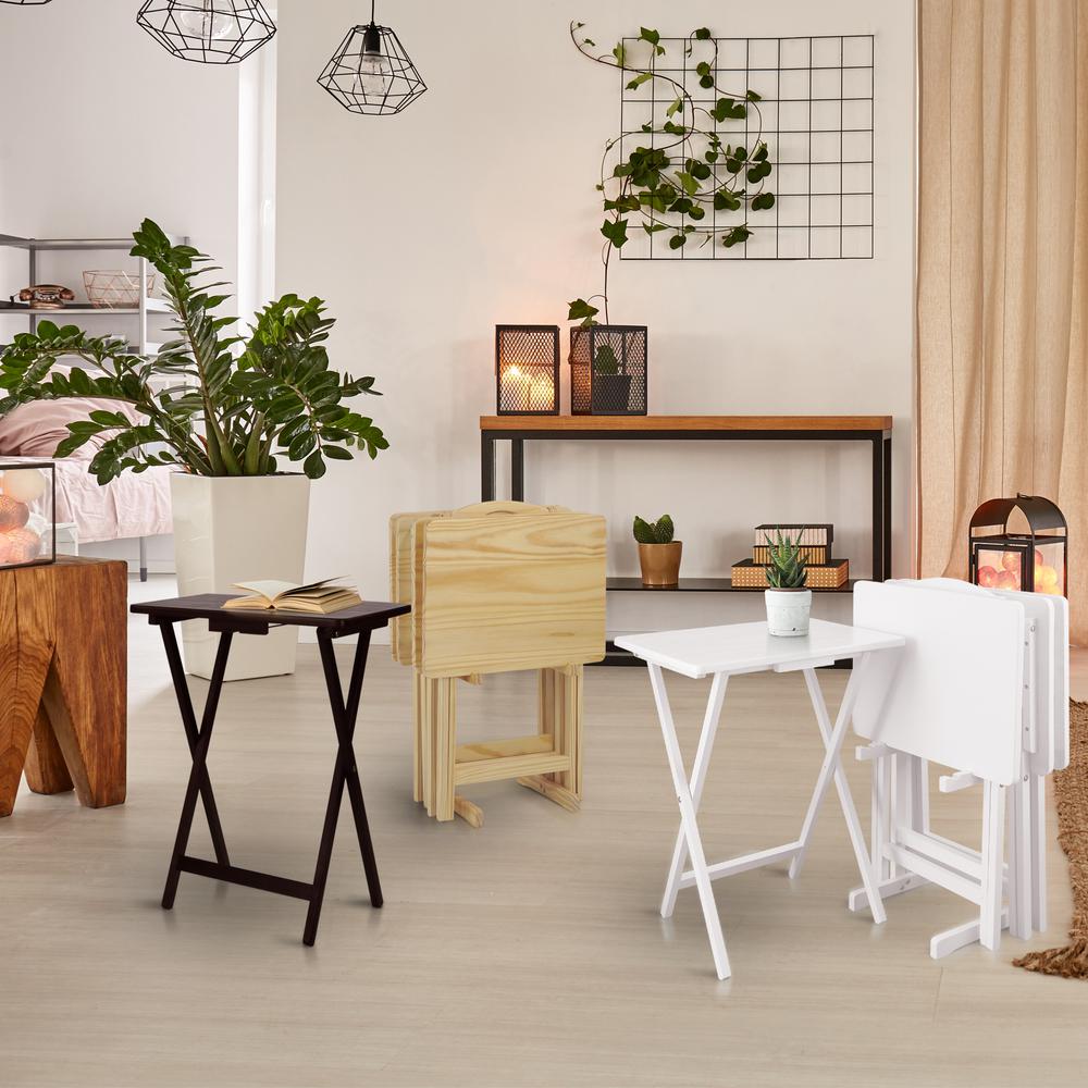 5pcs Tray Table Set - White