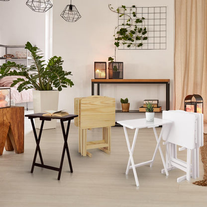 5pcs Tray Table Set - White