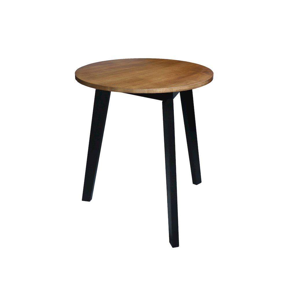Three-Legged Round Side Modern Table with Solid American Hardwood Top