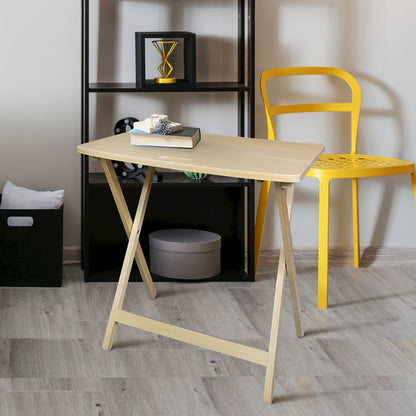 Arizona Folding Table with Solid Hardwood, Natural
