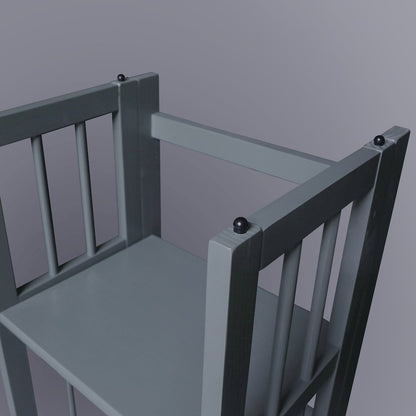 3-Shelf Folding Bookcase 14" Wide, Slate Gray