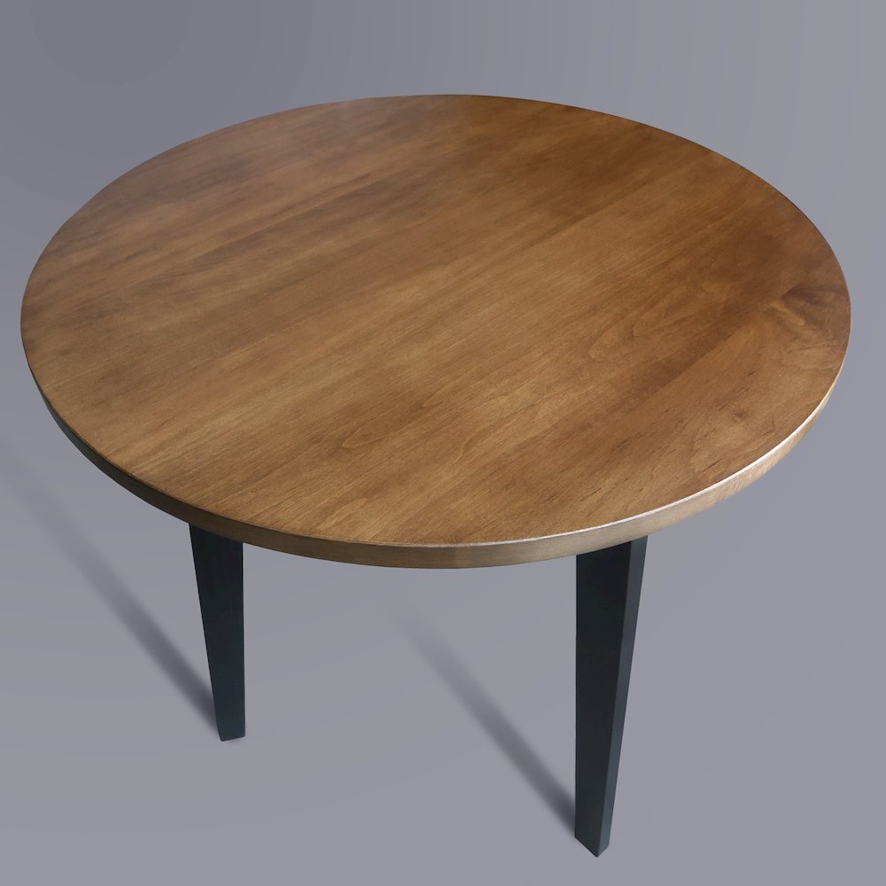 Three-Legged Round Side Modern Table with Solid American Hardwood Top