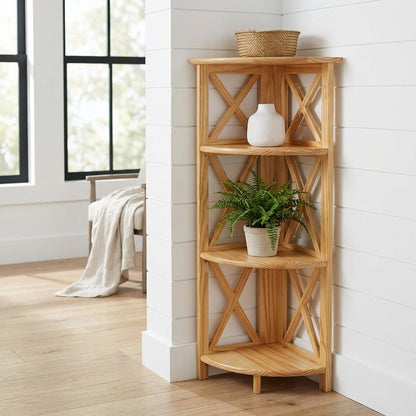 Light Wood Bookcase with Open Shelving for Modern Storage