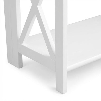 Wooden Bookcase in Natural Finish with 3 Shelves and Sturdy Construction