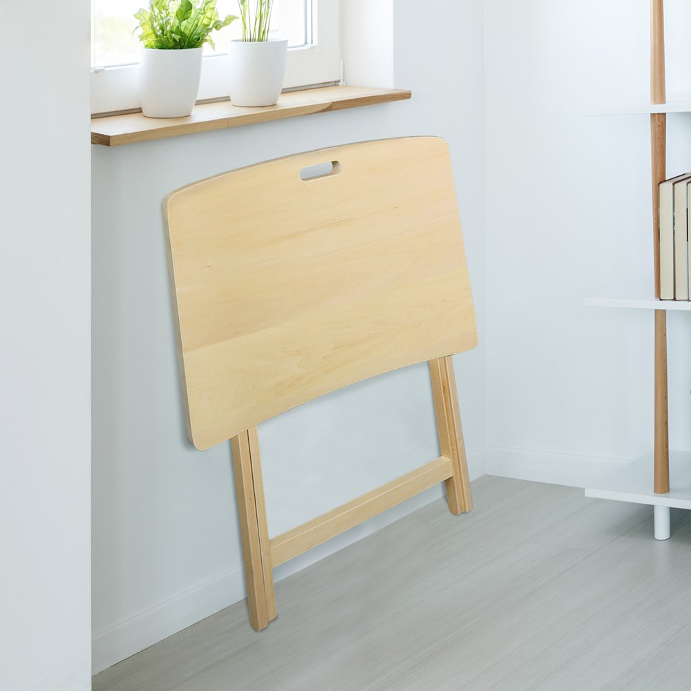 Arizona Folding Table with Solid Hardwood, Natural