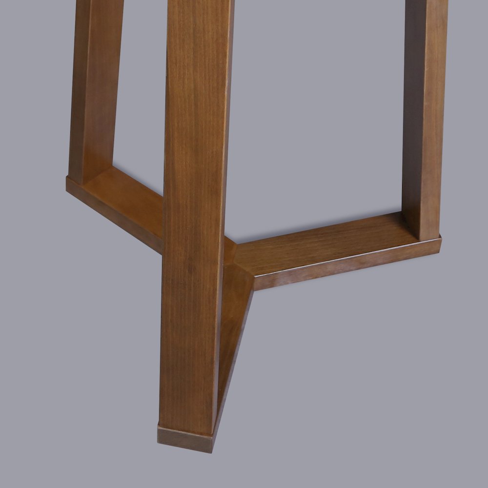 Aesthetic Tripod Round Side Table with Solid American Hardwood Legs, Walnut