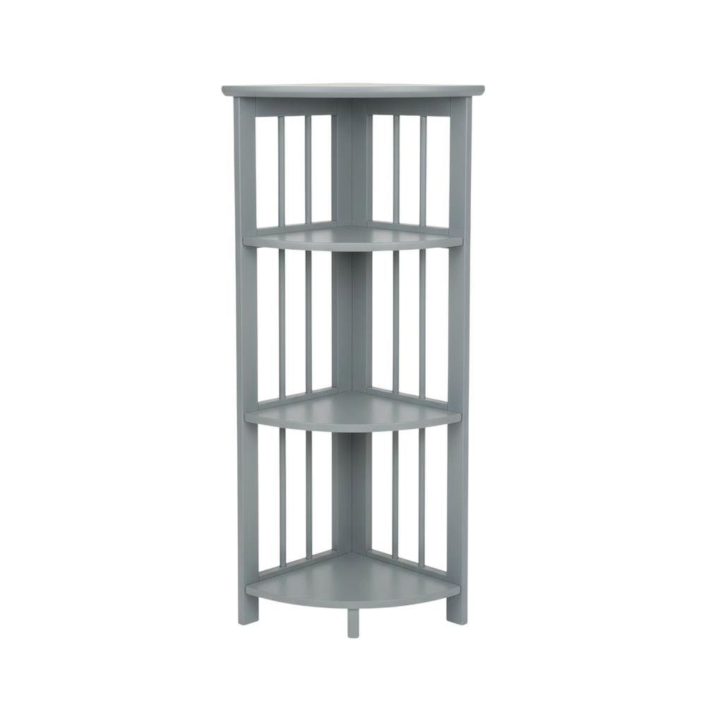 Wooden Bookcase with Open Shelves and Modern Design for Living Room