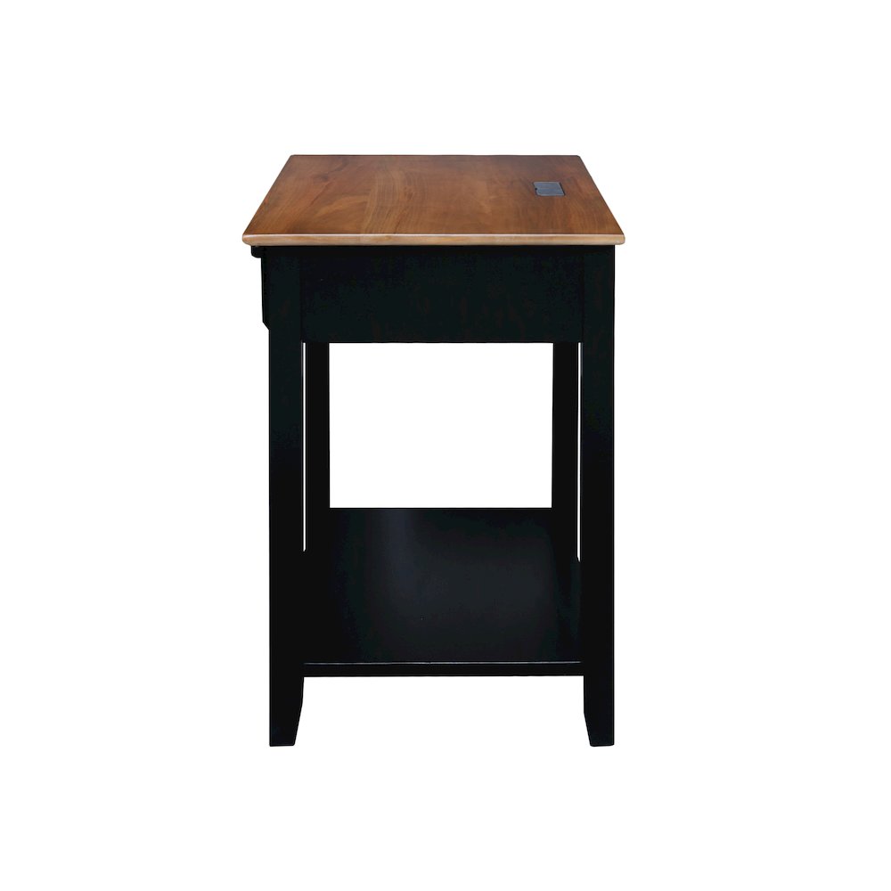 Night Owl Nightstand with USB Port - Walnut Black