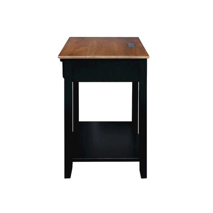Night Owl Nightstand with USB Port - Walnut Black