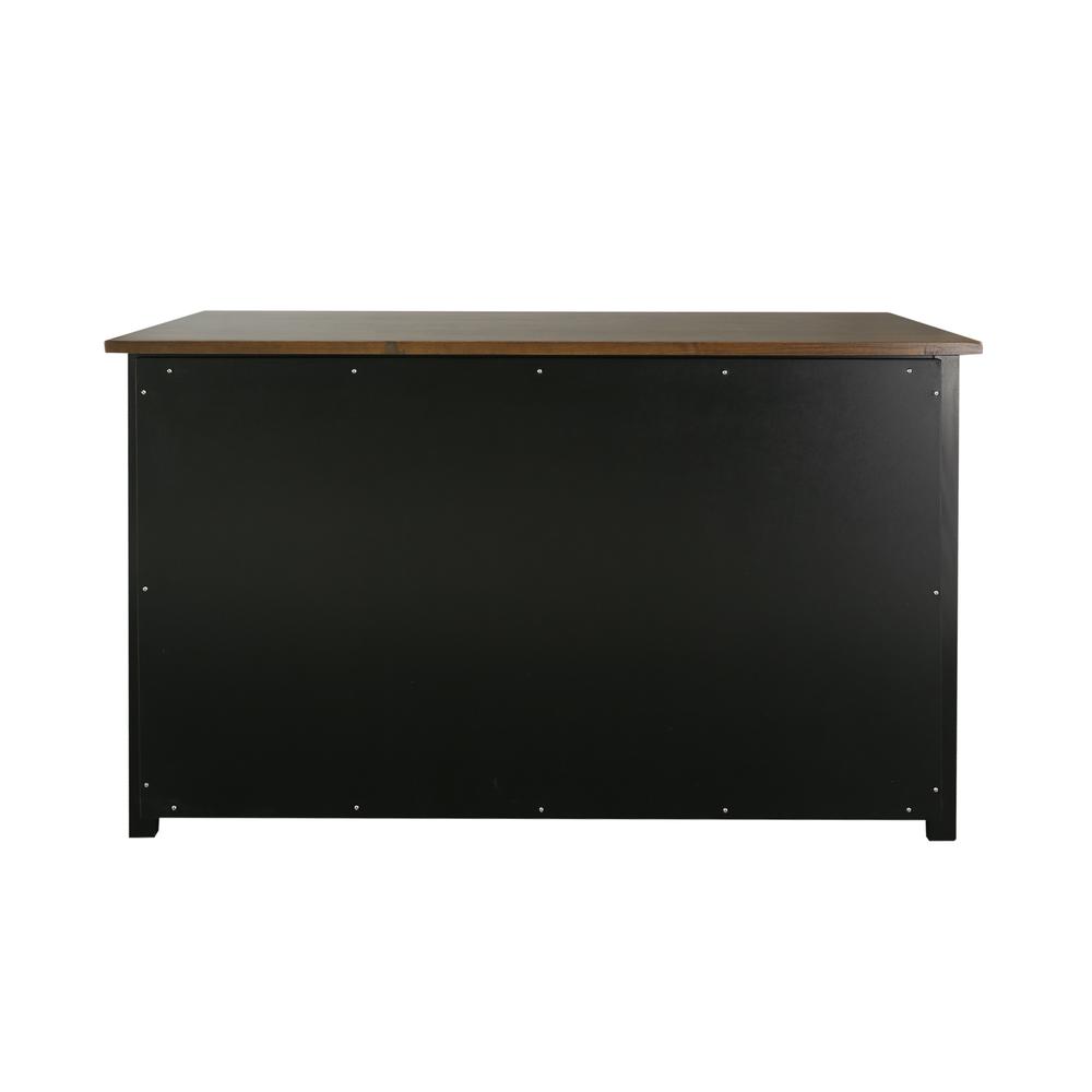 Ashford Console Table / TV Stand with Spacious Shelves, Top made with 100% Solid USA Cherry Wood