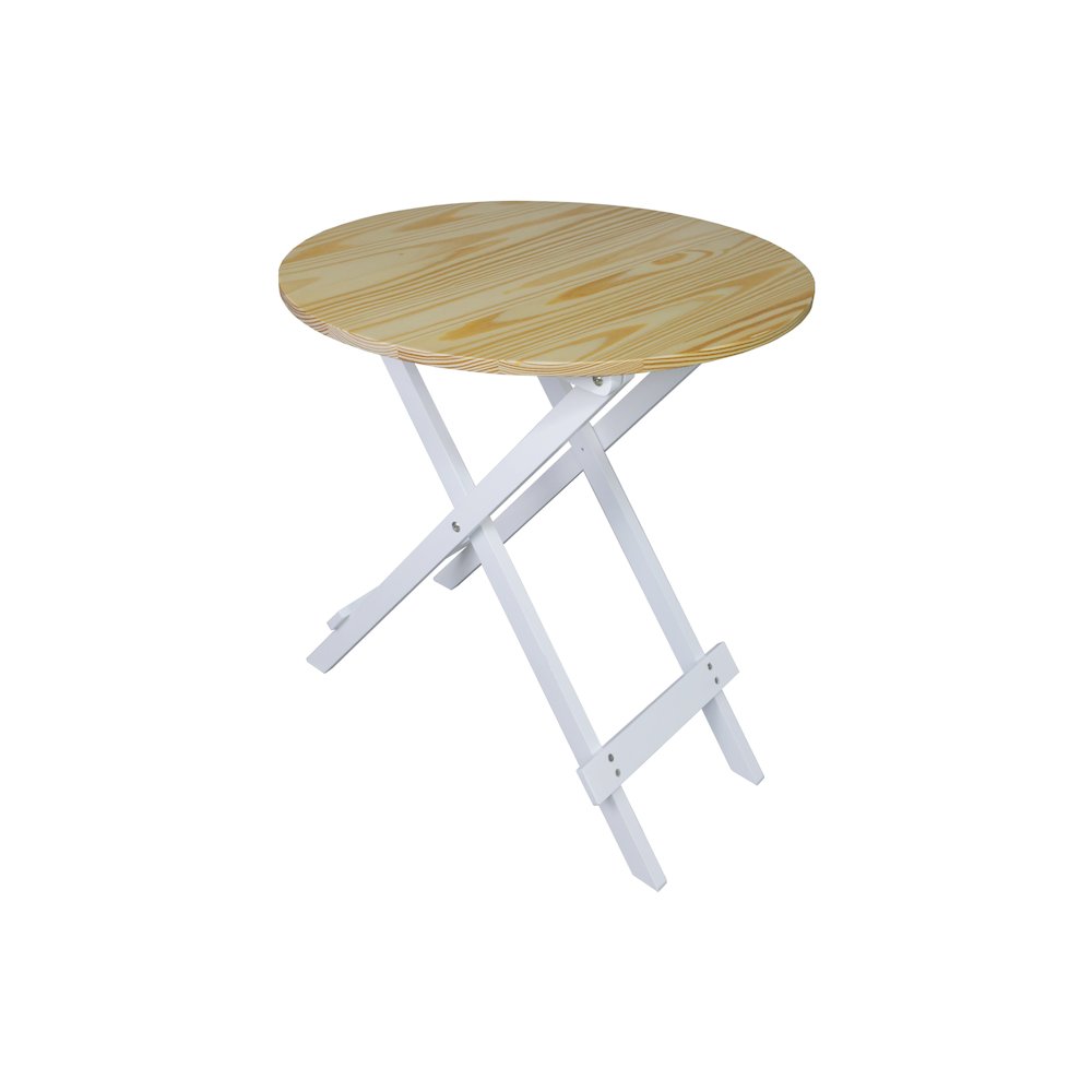 100% Solid Wood Round Folding Table