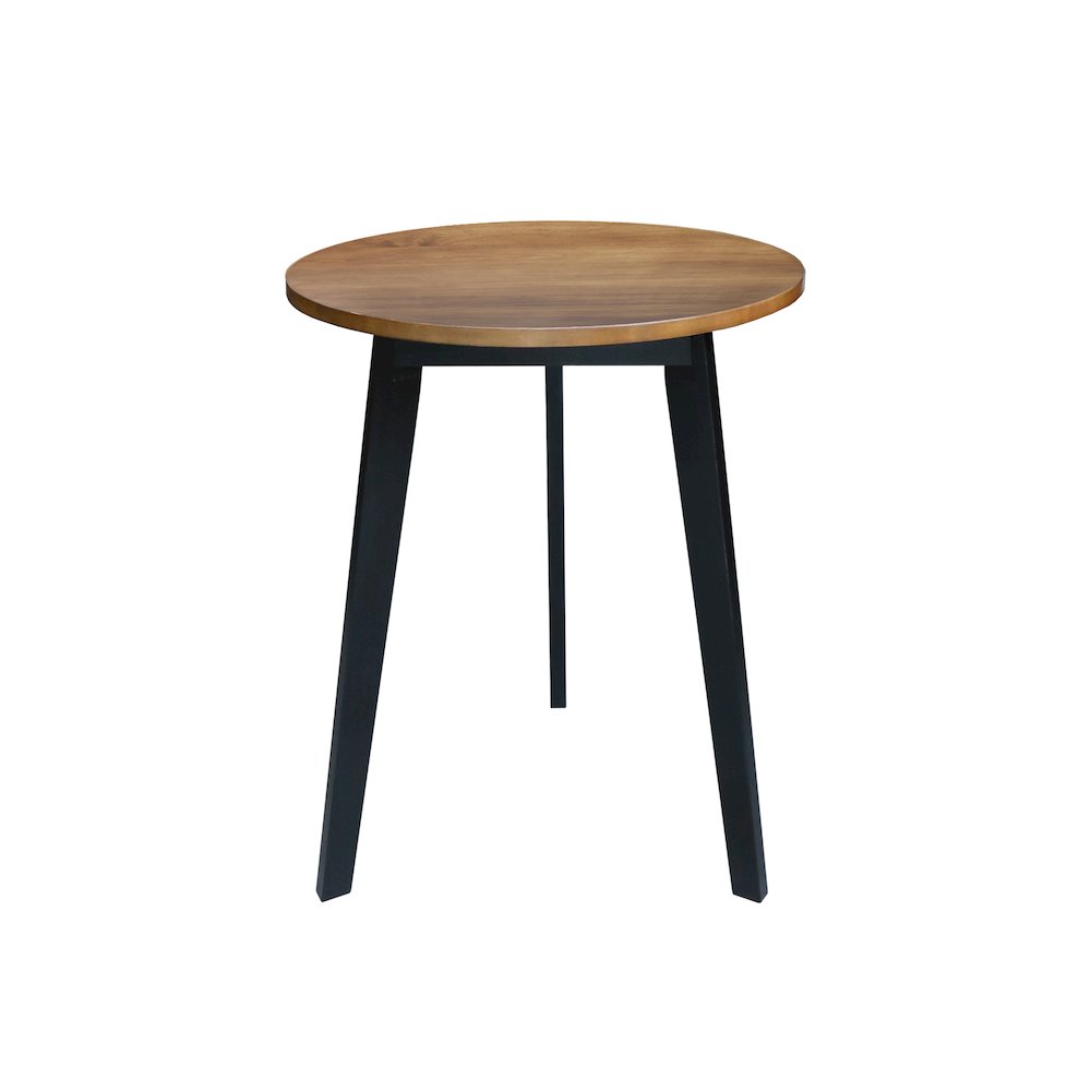 Three-Legged Round Side Modern Table with Solid American Hardwood Top