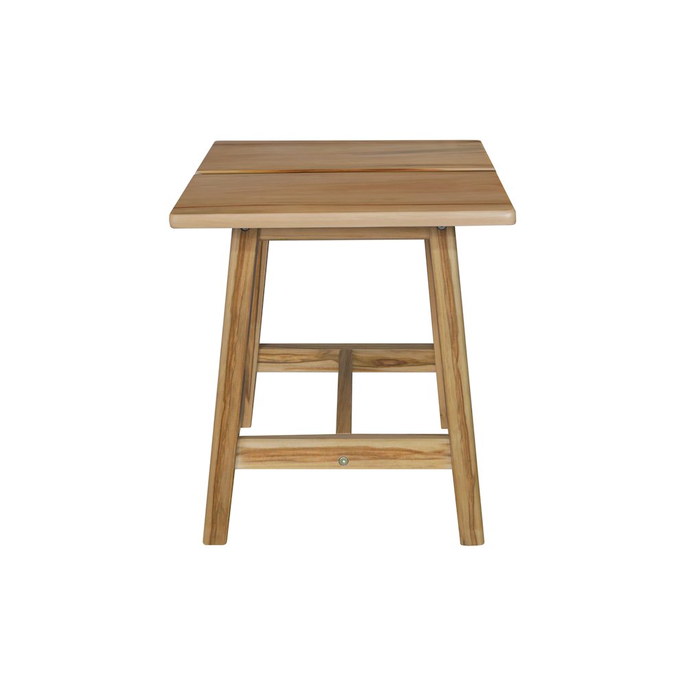 100% American Hardwood Rectangle Stool with Split Top