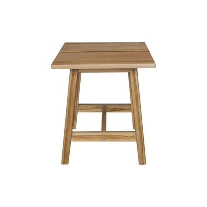100% American Hardwood Rectangle Stool with Split Top