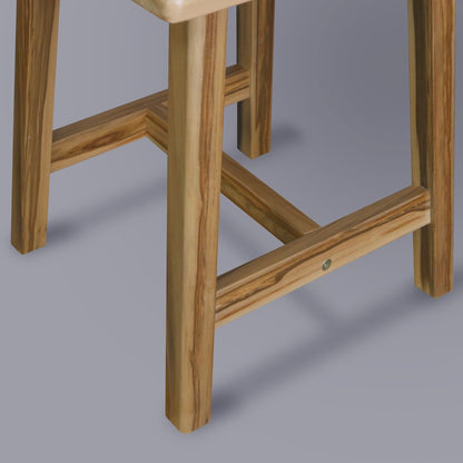 100% American Hardwood Rectangle Stool with Split Top