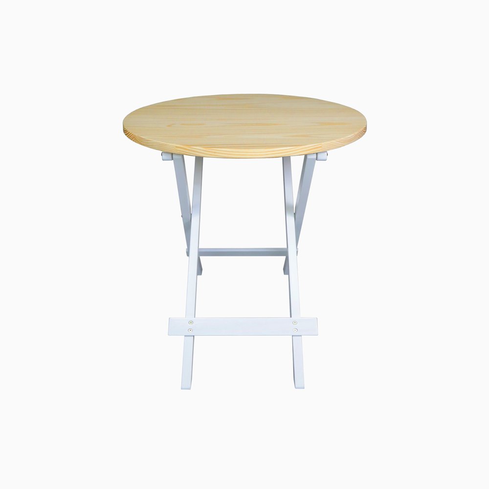 100% Solid Wood Round Folding Table
