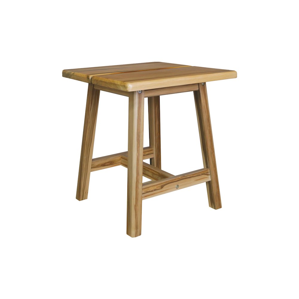 100% American Hardwood Rectangle Stool with Split Top