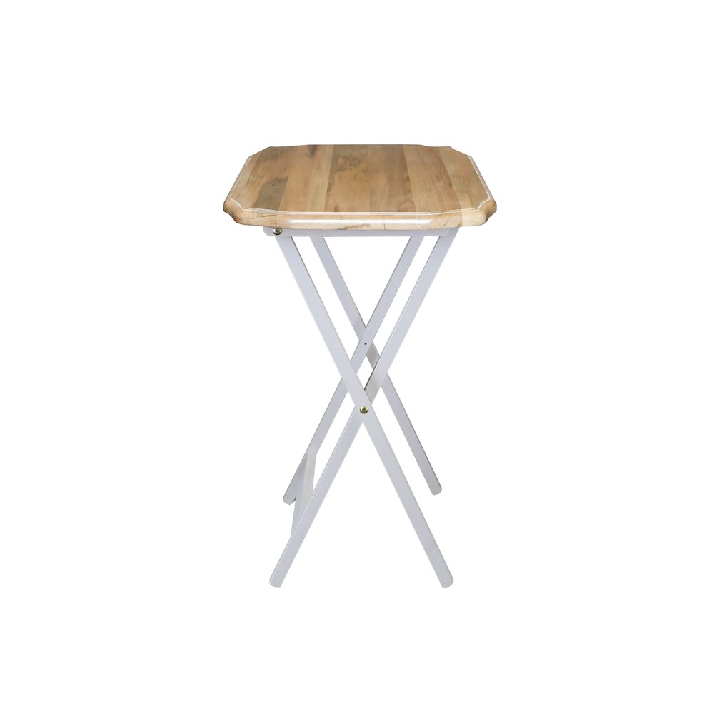 Medallion 2pcs Tray Table Set - Natural/White