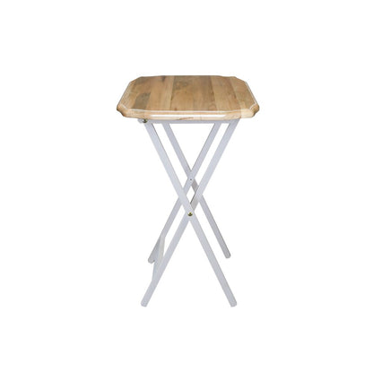 Medallion 2pcs Tray Table Set - Natural/White