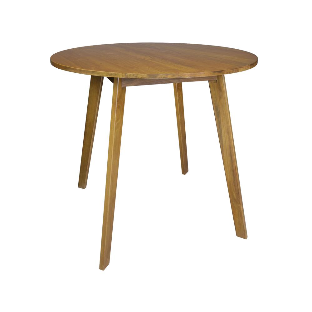 Genuine 36" Round Dining Table with Solid American Gum - Harvest Gold