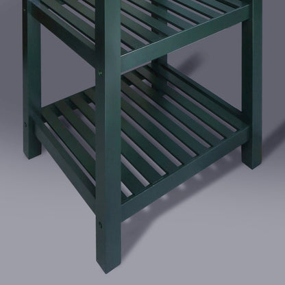 Sunrise Kitchen Island with Solid Wood Top, Hunter Green