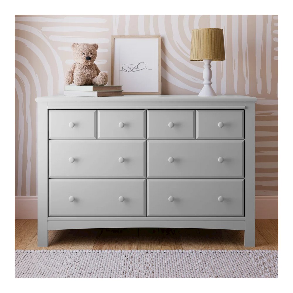 Graco Benton 6 Drawer Dresser - Pebble Gray