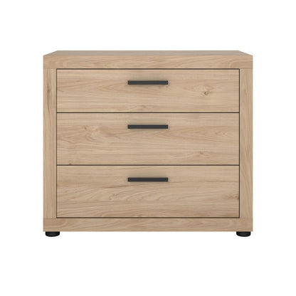Mira 3 Drawer Chest, Jackson Hickory