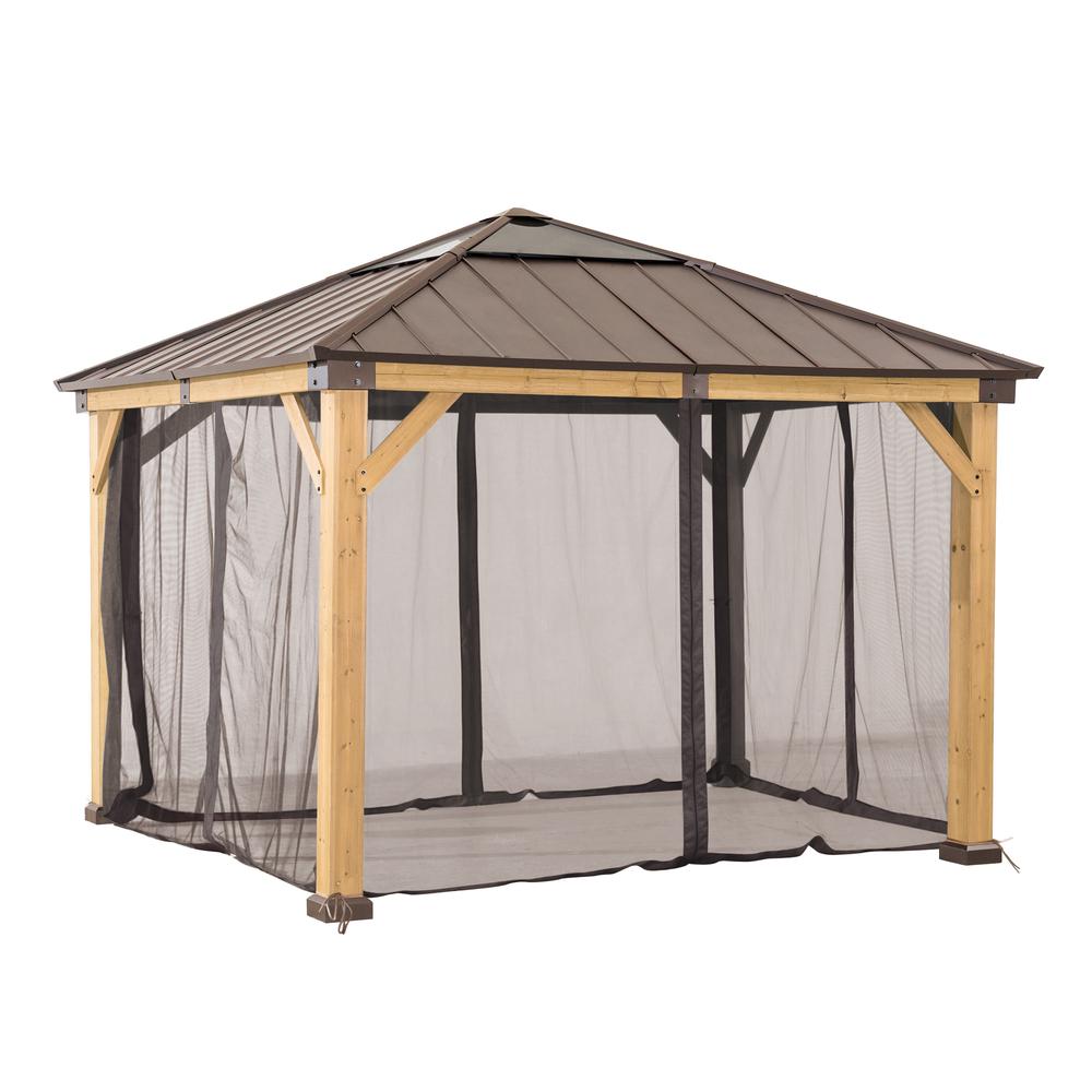 Universal Mosquito Netting for 9 × 9 ft Wood Framed Gazebos