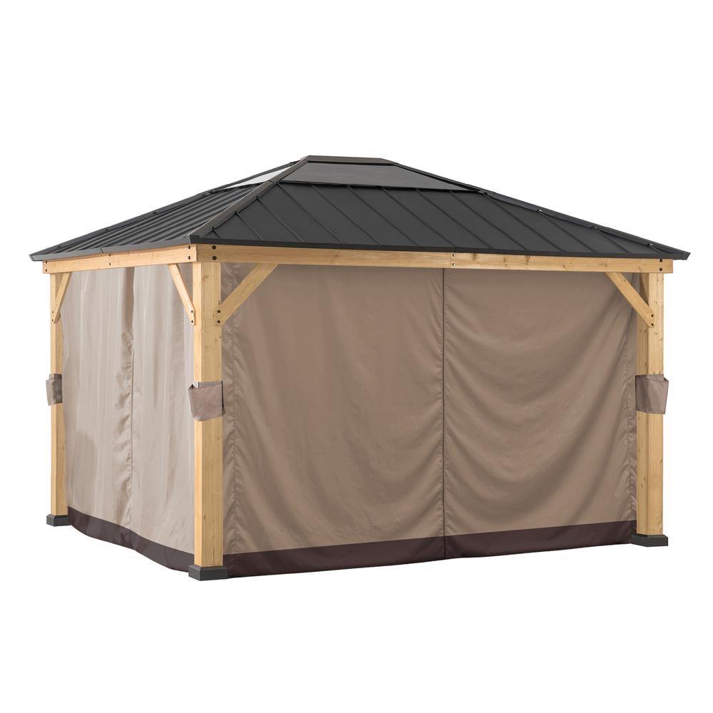 Universal Curtains for 13 × 15 ft Wood Framed Gazebos