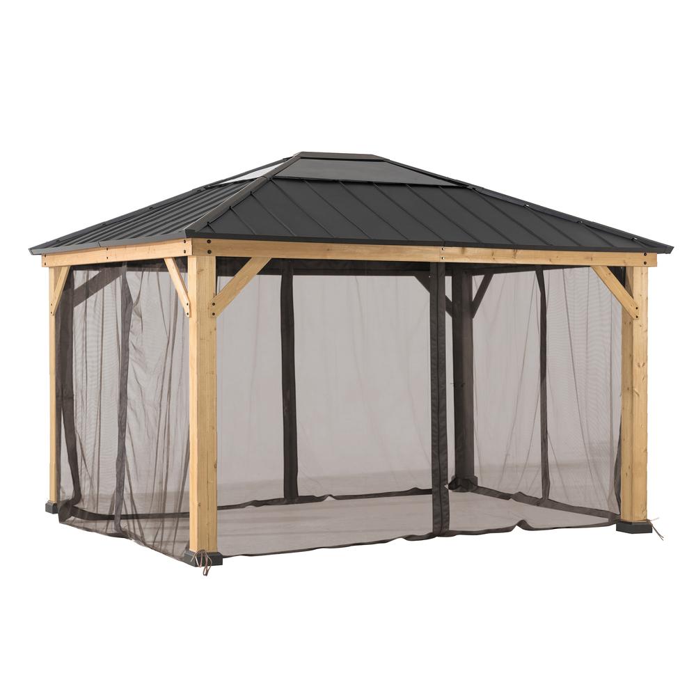 Universal Mosquito Netting for 13 × 15 ft Wood Framed Gazebos