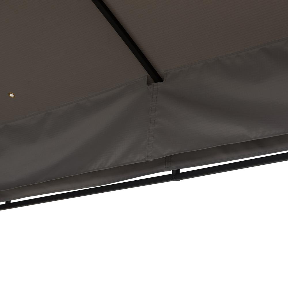 Monterey Park 2-tier Patio Gazebo with LED Lighting and Bluetooth Sound