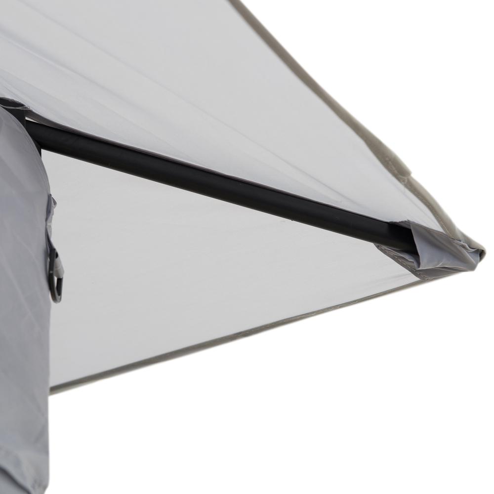 11 ft. x 11 ft. Gray Pop Up Portable Steel Gazebo