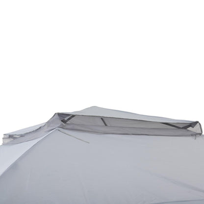 11 ft. x 11 ft. Gray Pop Up Portable Steel Gazebo