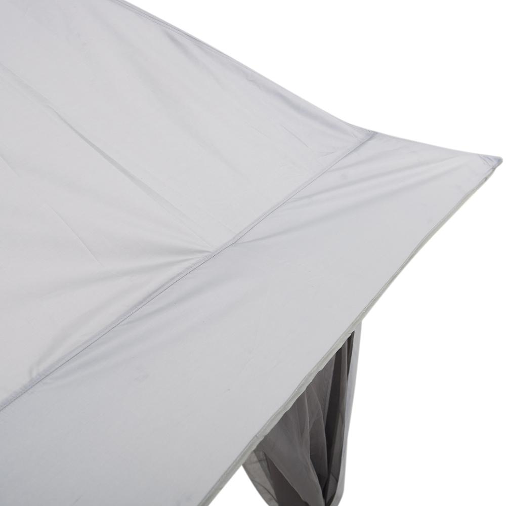 11 ft. x 11 ft. Gray Pop Up Portable Steel Gazebo