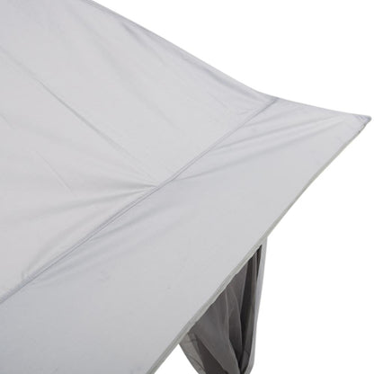 11 ft. x 11 ft. Gray Pop Up Portable Steel Gazebo