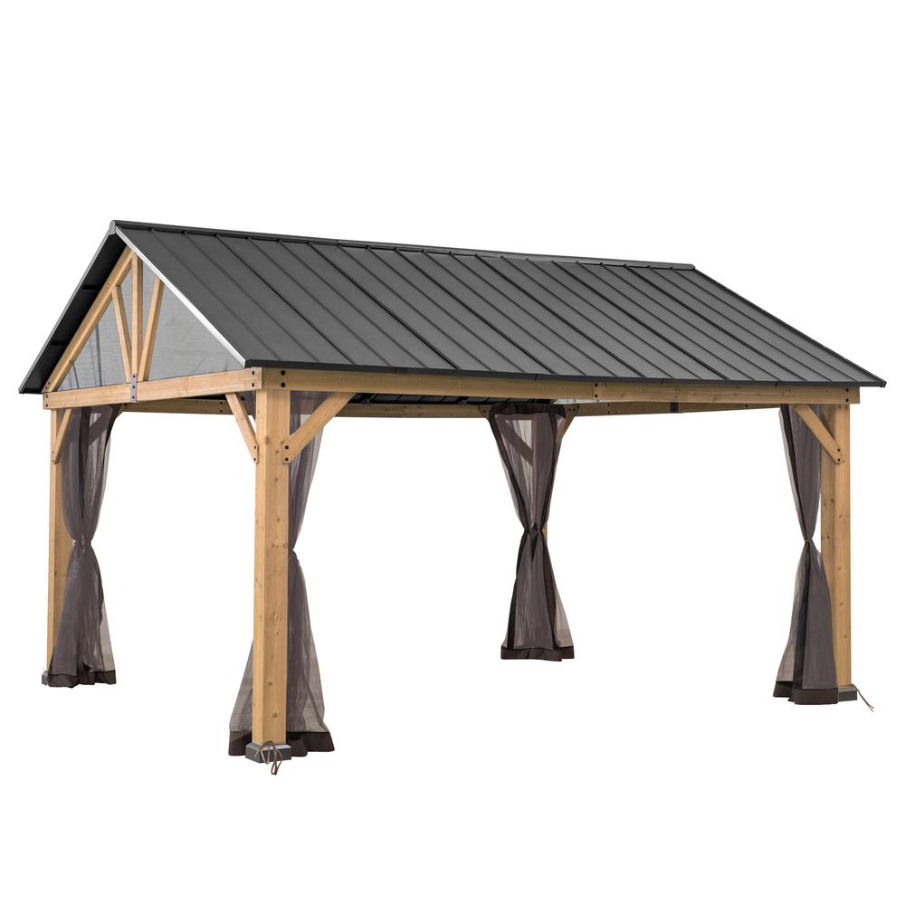 Universal Mosquito Netting for 13 × 15 ft Wood Framed Gazebos